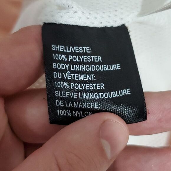 Adidas large pink and white climashell windbreaker short sleeve jacket - Picture 7 of 8